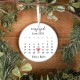 Engaged Christmas Ornament For Couples, Custom Date Ornament, Engaged Couple Ornaments, Ceramic Ornaments, Christmas Gifts, Personalized Gift