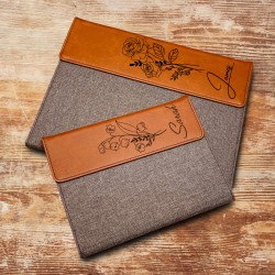 Teacher Gift Portfolio, Birthflower Portfolio, Custom Name Portfolio, Portfolio Notepad Holder, Boss Gift, Employer Gift, Teacher Gifts