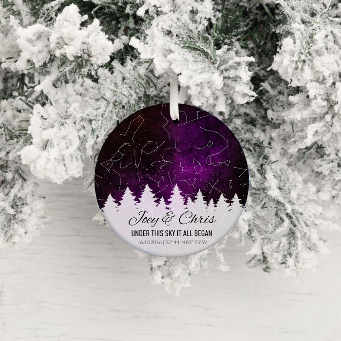 Custom Christmas Ornament, Star Map Chart, Personalized Star Map Gift, Christmas Ornament Gift, Couple Ornament Gift, Anniversary Gift Custom Christmas Ornament, Star Map Chart, Personalized Star Map Gift, Christmas Ornament Gift, Couple Ornament Gift, Anniversary Gift