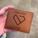 Company Logo Leather Wallet, Mens Wallet, Custom Logo Wallet