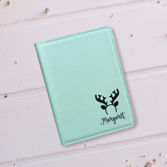 Christmas Gift Passport Cover, Leather Passport Holder, Monogram Gift Passport Case, Corporate Gifts, Employee Gifts, Client Gifts, Christmas