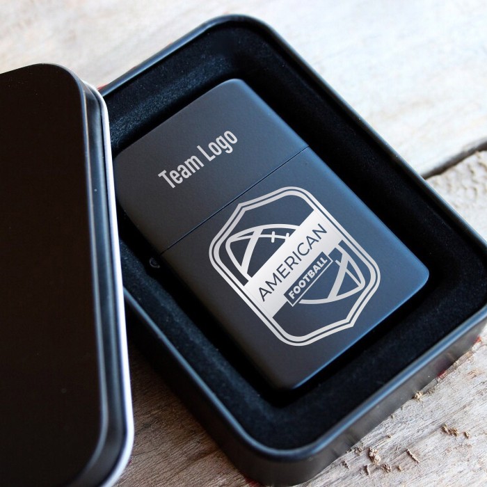 Personalized  Logo Engraved Lighter with Tin, Company Logo Engraved Lighter, Custom Monogram and Initial Laser Engrave Lighter, Gift for Him