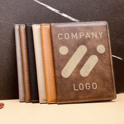Company Logo Passport Cover, Leather Passport Holder, Business Logo Engraved Passport Case, Corporate Gifts, Employee Gifts, Client Gifts