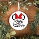 Minnie Mouse Merry Christmas Ornaments, Merry Christmas Minnie Style, Merry Christmas Ornaments, Disney Christmas Decor, Disney Christmas