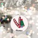 Alphabet Christmas Ornament Candy Cane, A-Z Letter Tree Decoration, New Year Home Decoration, Special Design Letter and Name Ornament