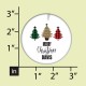Personalized Buffalo Plaid Tree Ornaments with 'Merry Christmas' and Custom Name – Perfect for the Holiday Season!