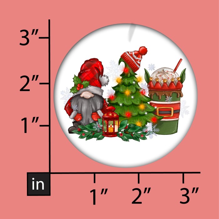 Caffeine and Gnomies Ornament, Festive Gnomies Latte Gathering, Santa's Little Helpers ,Gnomies Christmas Ornament,Festive Coffee Cup Graphic
