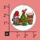 Caffeine and Gnomies Ornament, Festive Gnomies Latte Gathering, Santa's Little Helpers ,Gnomies Christmas Ornament,Festive Coffee Cup Graphic