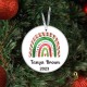 Personalized Rainbow Christmas Ornaments with Custom Names, Rainbow Christmas Tree Decor – Personalized for You, Custom Rainbow Ornament
