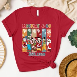 Mickey And Co 1928 Christmas Shirt, Mickey And Friend Christmas Shirt, Family Vacation Christmas T-Shirt, Retro Disney Christmas Shirt Mickey And Co 1928 Christmas Shirt, Mickey And Friend Christmas Shirt, Family Vacation Christmas T-Shirt, Retro Disney Christmas Shirt