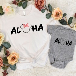 Aloha Disney Shirt, Hawaiian Disneyworld Shirt, Disney Vacation Shirt, Aloha Shirt, Family Matching Disney Top