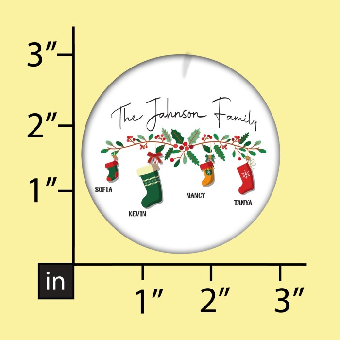 Personalized Family Stockings Christmas Ornament with Names, Custom Name Family Stocking Ornament, Personalized Family Stocking Ornament