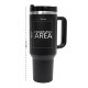 Custom Logo 40oz  Tumbler With Handle & Straw, Personalized 40oz Tumbler, Stainless Steel Laser Engraved Tumbler