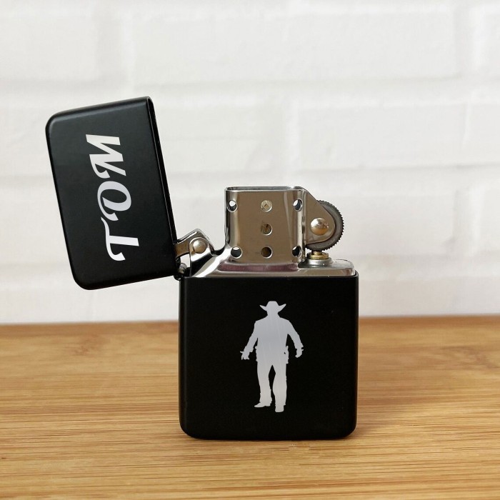 Custom Name Cowboy Themed Lighter Design, List of Customize American Cowboy Themed Lighter Design, Unique Cowboy Lighter for Men and Women