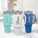 Personalized 40oz Stainless Steel Travel Mug with Handle, Custom Name Stainless Steel Engraved Cup, 40oz Travel Mug, Christmas Gift Personalized 40oz Stainless Steel Travel Mug with Handle, Custom Name Stainless Steel Engraved Cup, 40oz Travel Mug, Christmas Gift