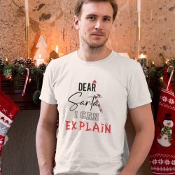 Dear Santa I Can Explain Christmas T-shirt, Santa Clause, Cute Xmas Tee, Family Christmas Shirts, Holiday Family Group Shirt
