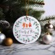 Personalized Gingerbread Family Christmas Ornament with Names, Custom Family of Three Keepsake 2024, Cute First Family Christmas Ornament