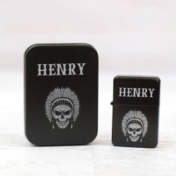 Custom Name Skull  Engraved Lighter, Personalized Custom Engraved Lighter, Custom Skull Name, Gift for him, Gift for Halloween