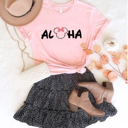 Aloha Disney Shirt, Hawaiian Disneyworld Shirt, Disney Vacation Shirt, Aloha Shirt, Family Matching Disney Top